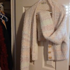 Arizona Jean Company Cream Knit Cardigan